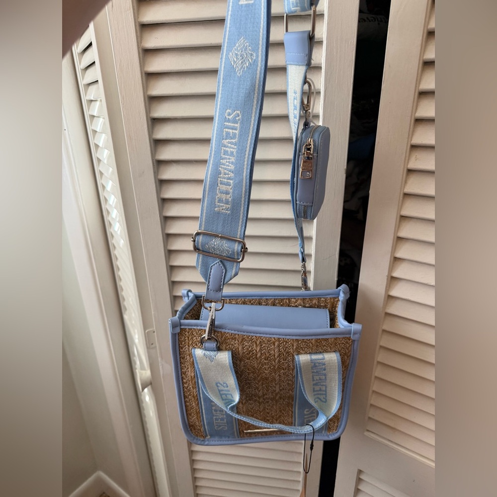 Blue Straw Steve Madden Bag